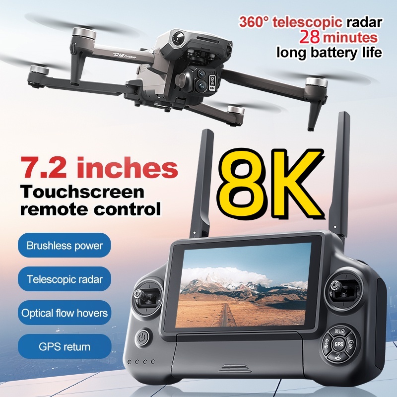 Drone Gps Mount - 8K 3 Axis Gimbal Brushless 7.2in