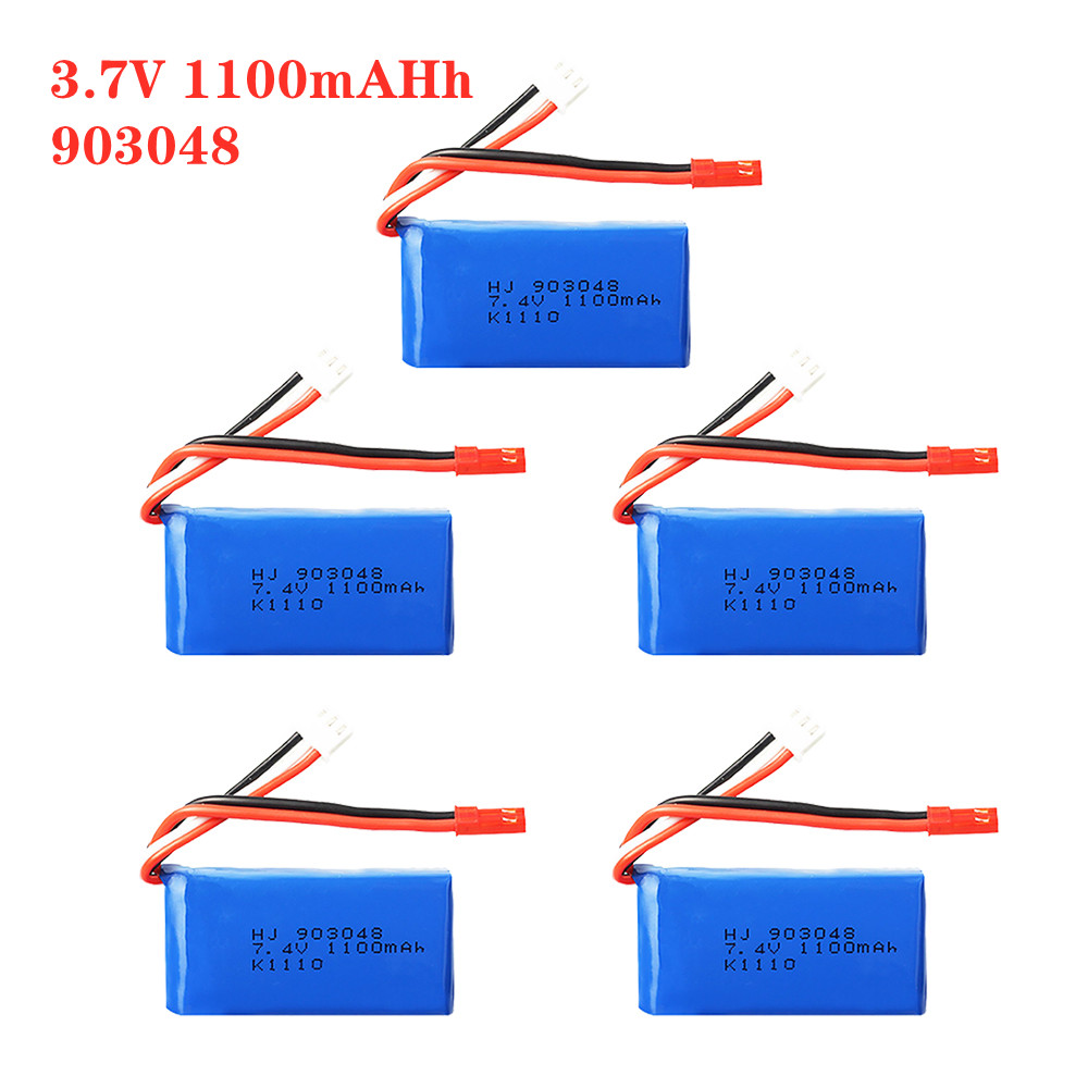 Drone Charger - 1-5pcs 7.4V 1100mah 903048 LiPo Battery