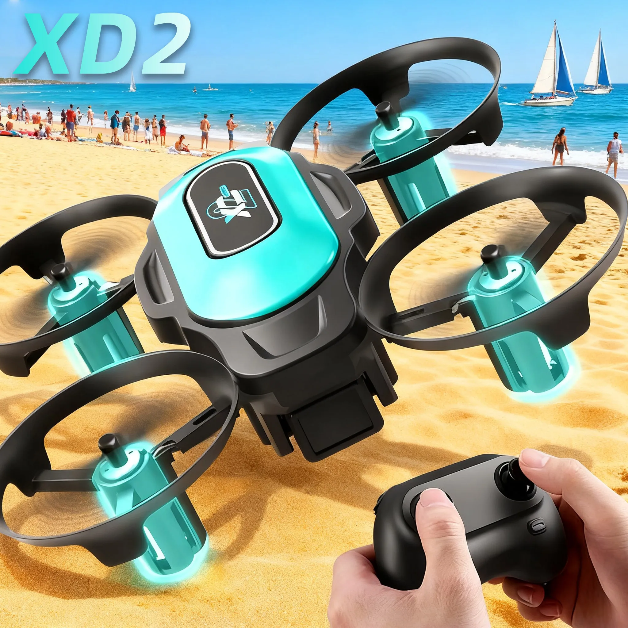 Drone Led Light - XD2 Mini Drone, 360° Stunt Flips,