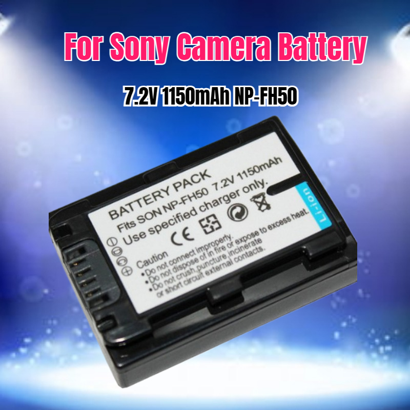 Drone Battery - 7.2V 1150mAh NP-FH50 Camera Battery for