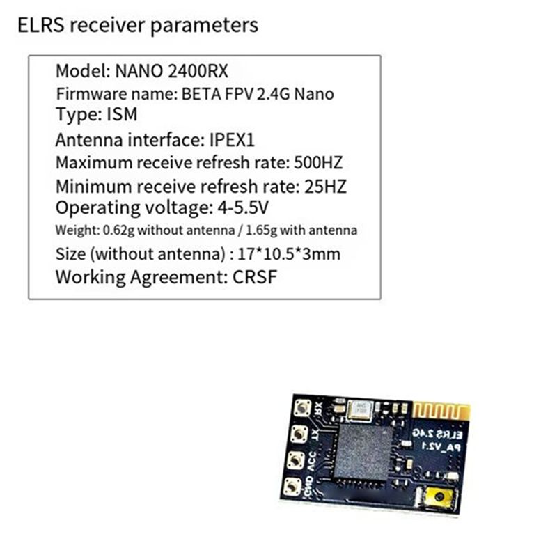 Drone Antenna - CYGJ-10PCS ELRS 2.4Ghz Receiver NANO Expresslrs