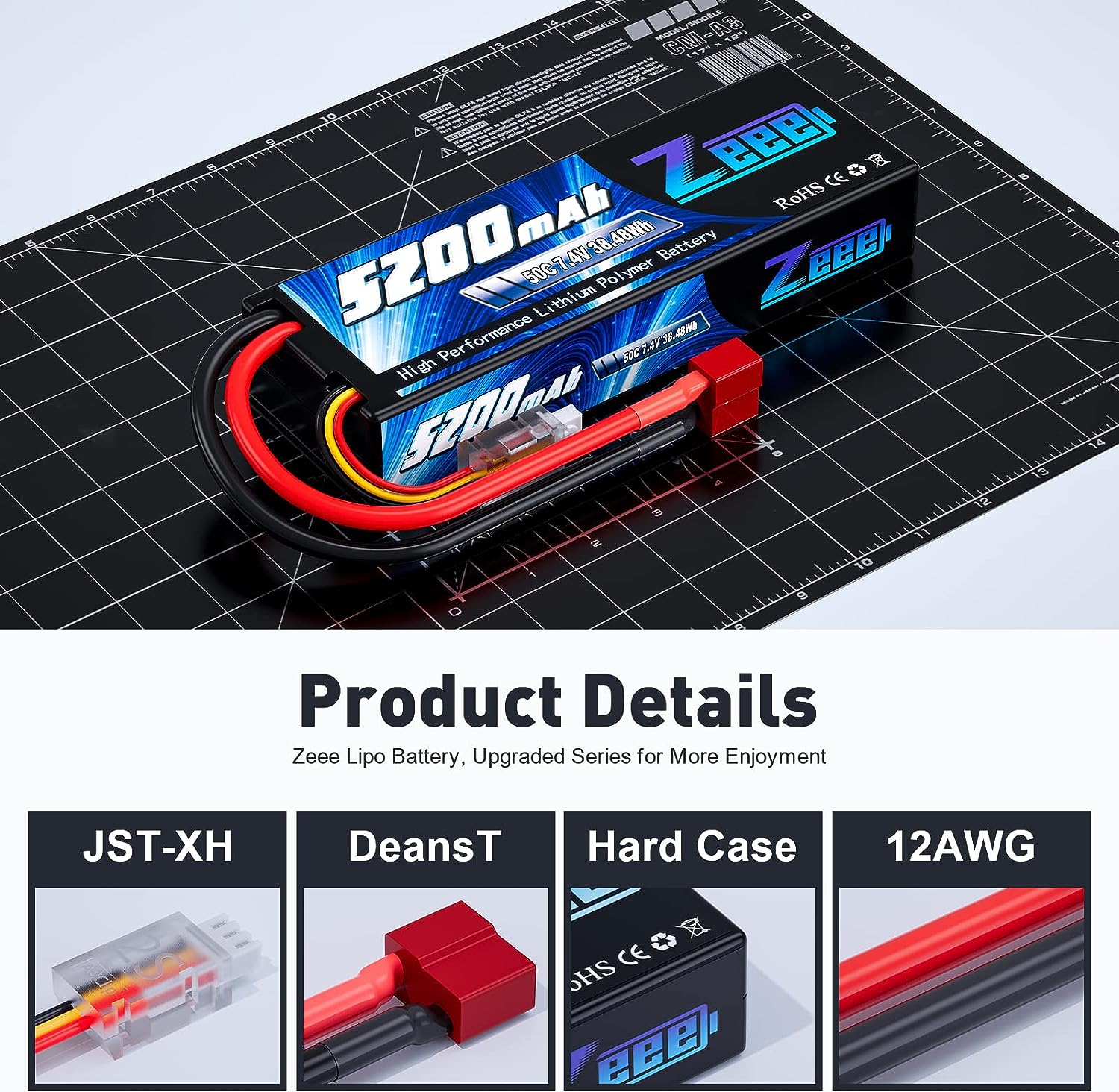 Zeee 5200mAh 2S RC Lipo Batter - Drone Power Distribution Board review and price