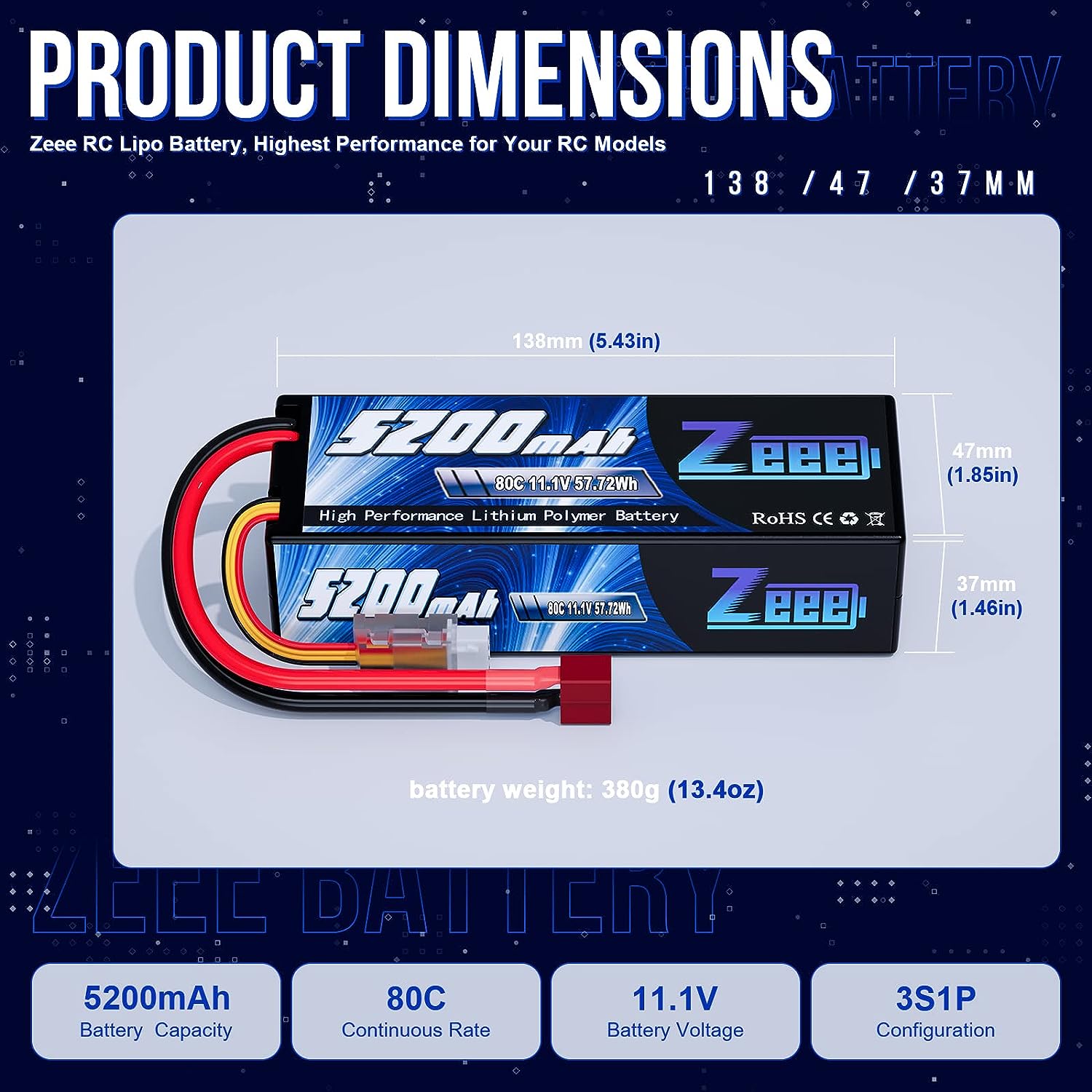 1/2pcs Zeee 3S 5200mAh Lipo Ba - Drone Power Distribution Board review and price