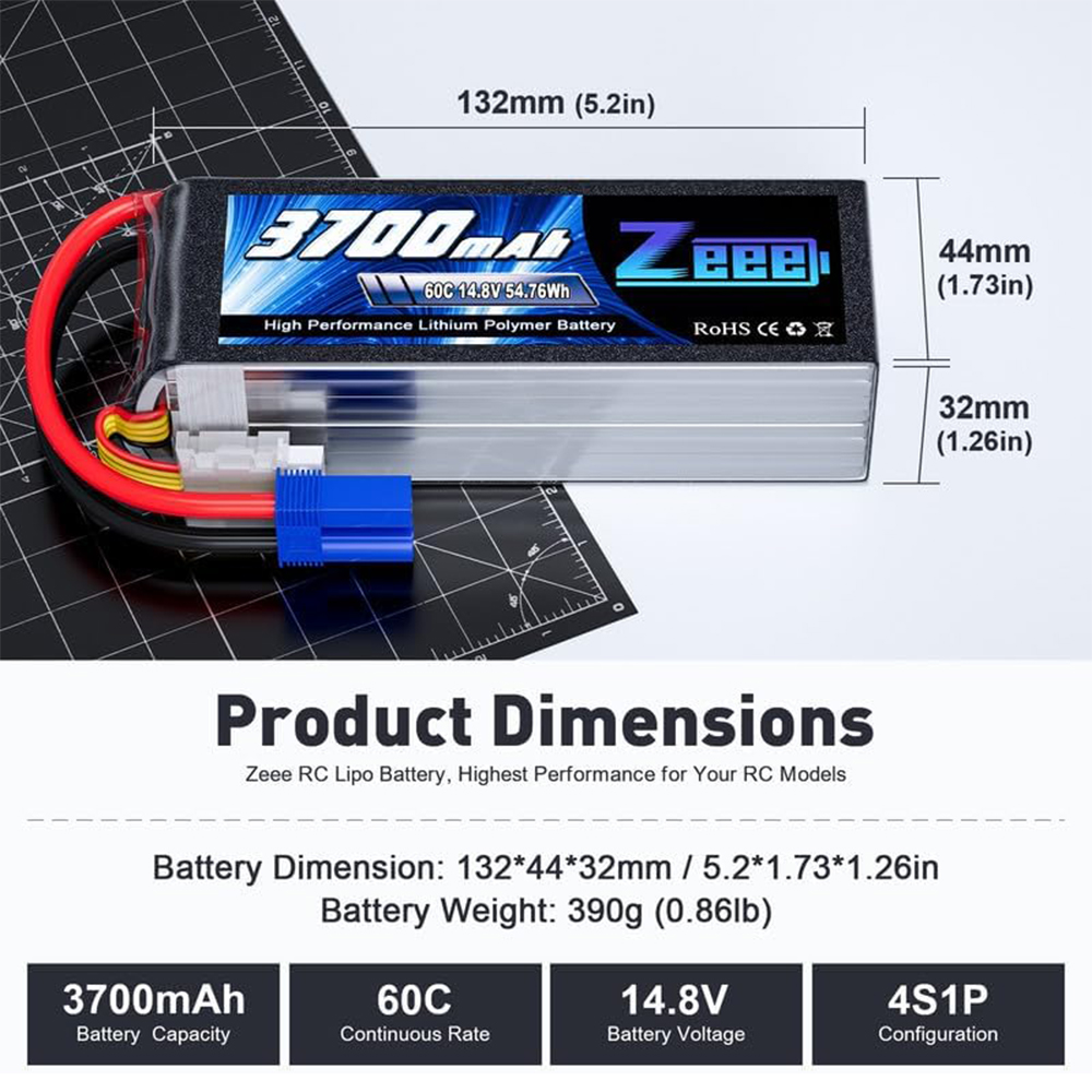 Zeee 4S Lipo Battery 14.8V 60C - Drone Power Distribution Board review and price