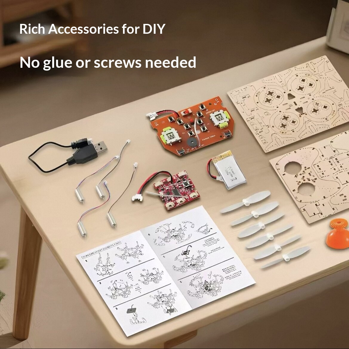 2026 New Wooden DIY Assembled  - Drone Battery review and price