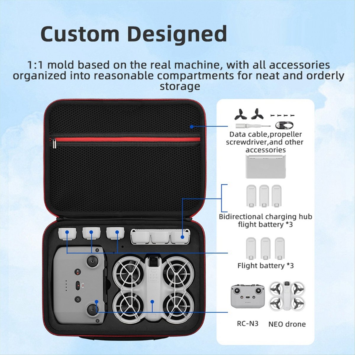 A43M Carrying Storage Bag for  - Drone Battery Strap review and price