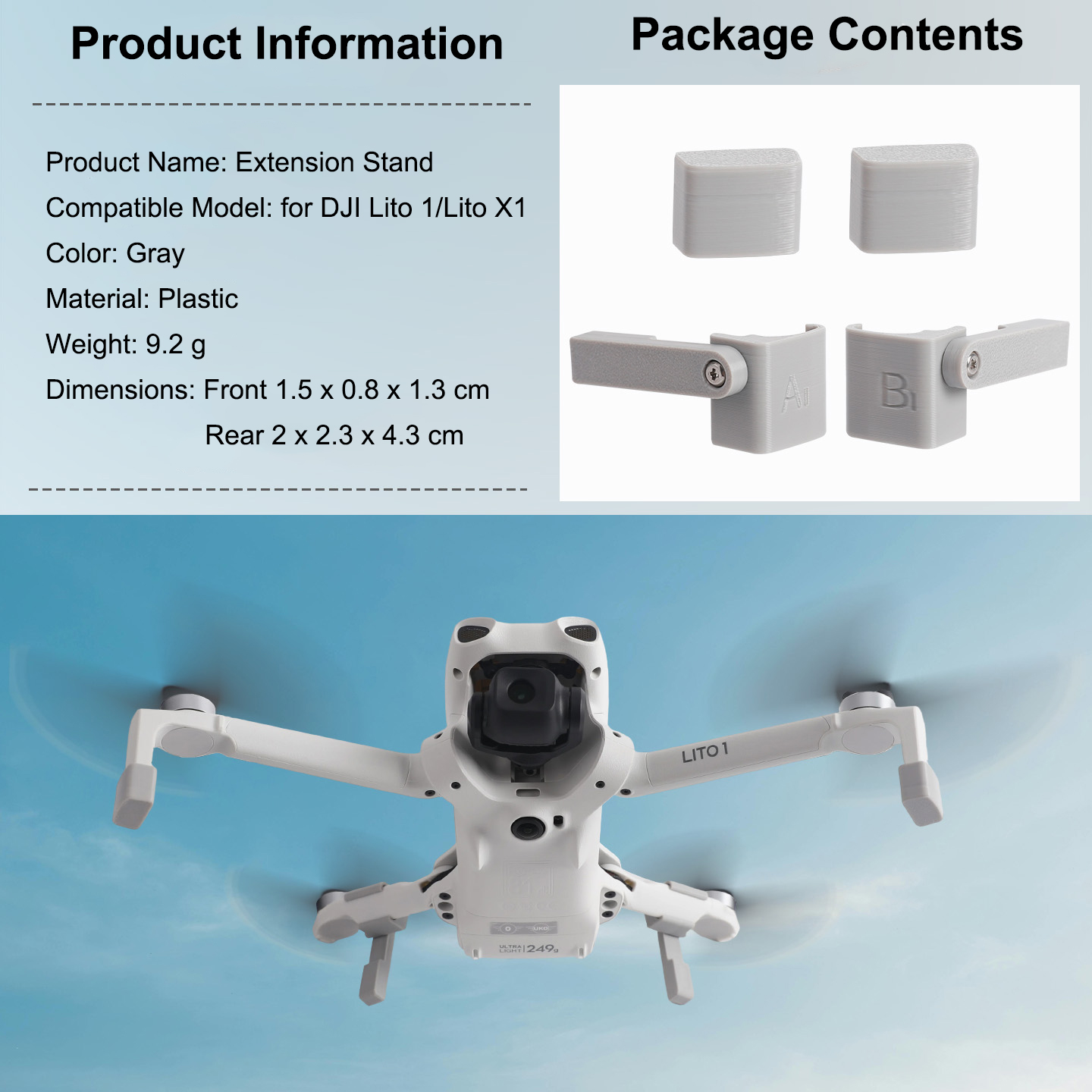 Landing Gear Extender for DJI  - Drone Landing Gear review and price