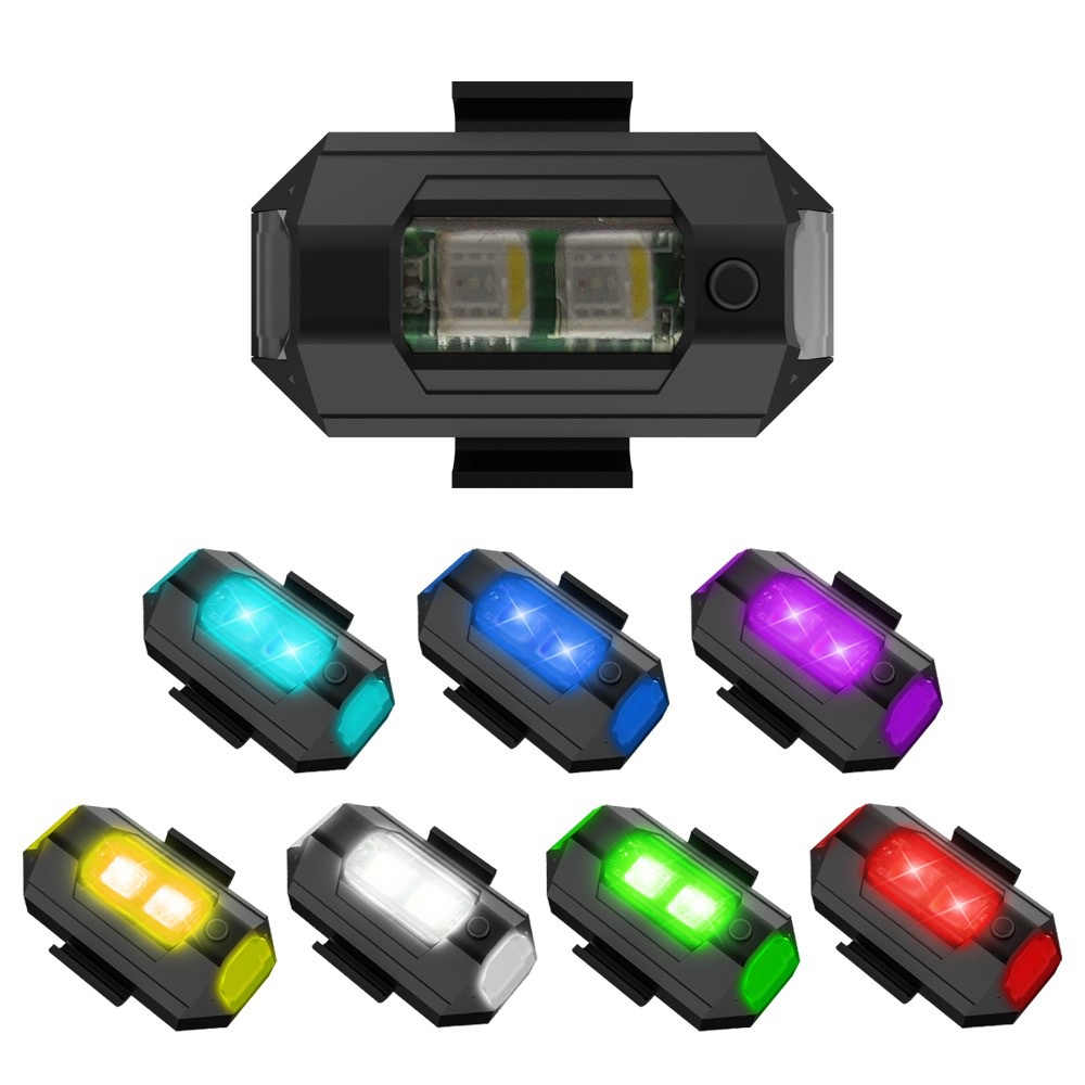 1PC 7 Color Mini USB Charging  - Drone Led Light review and price